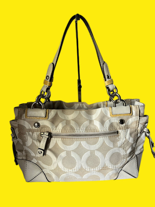 Vintage Coach Peyton Op Art Carryall