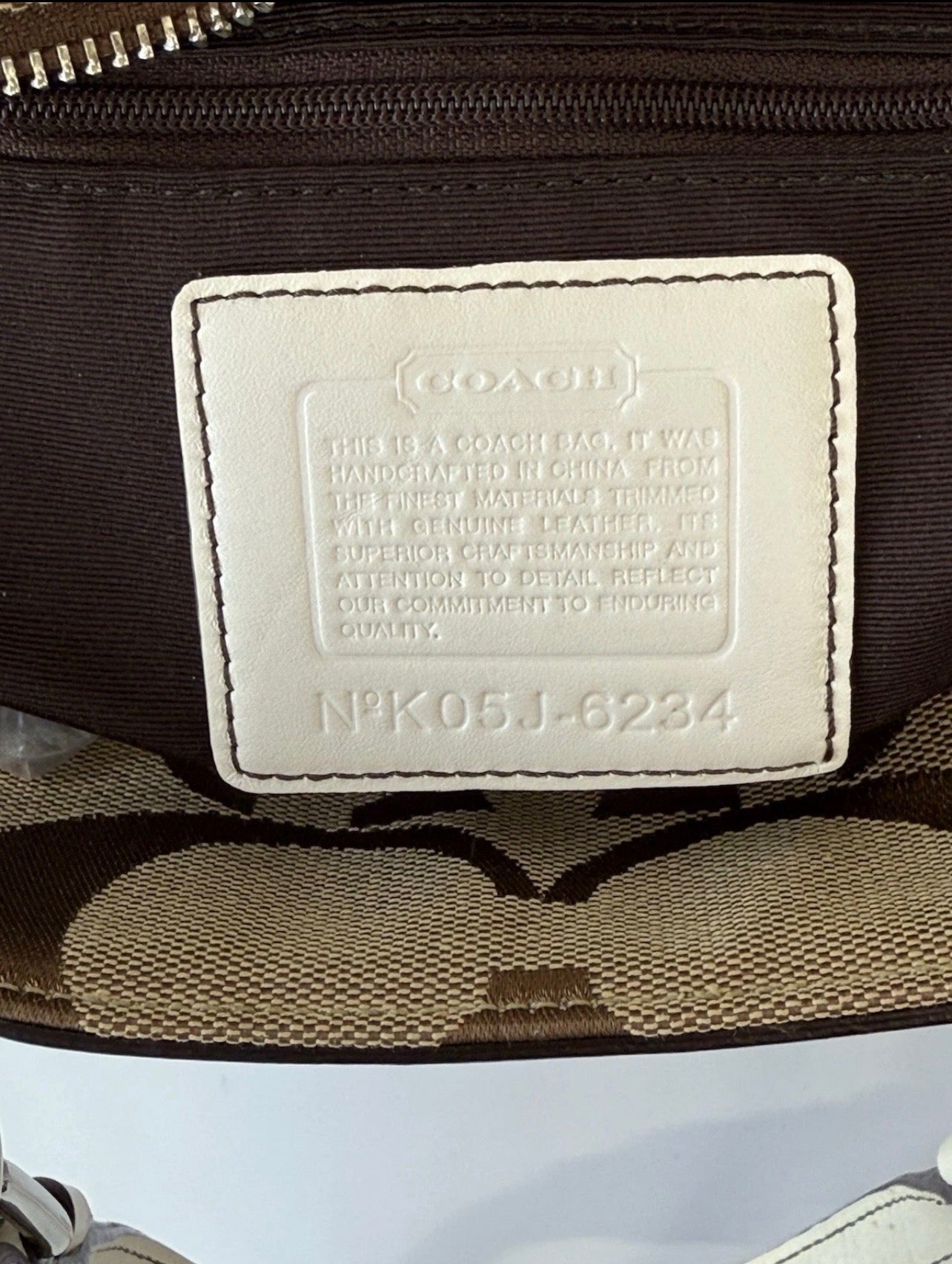 Vintage Coach Signature Gallery Tote
