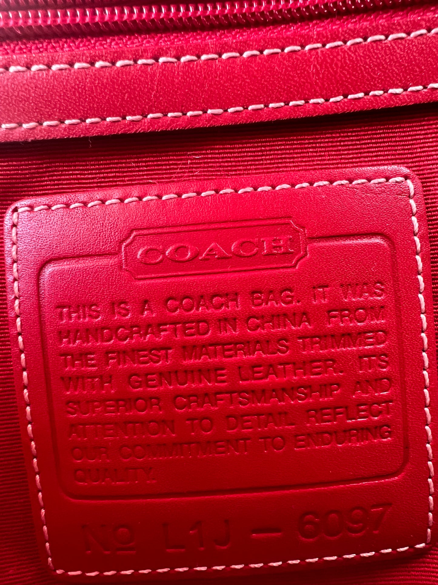 Vintage Coach Signature Satchel