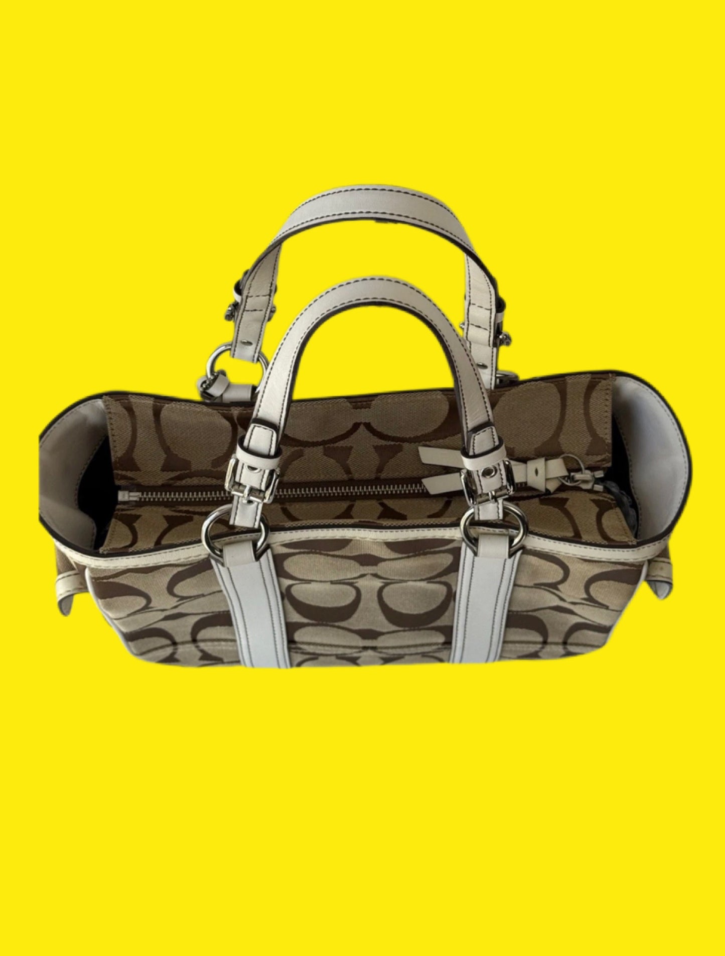 Vintage Coach Signature Gallery Tote
