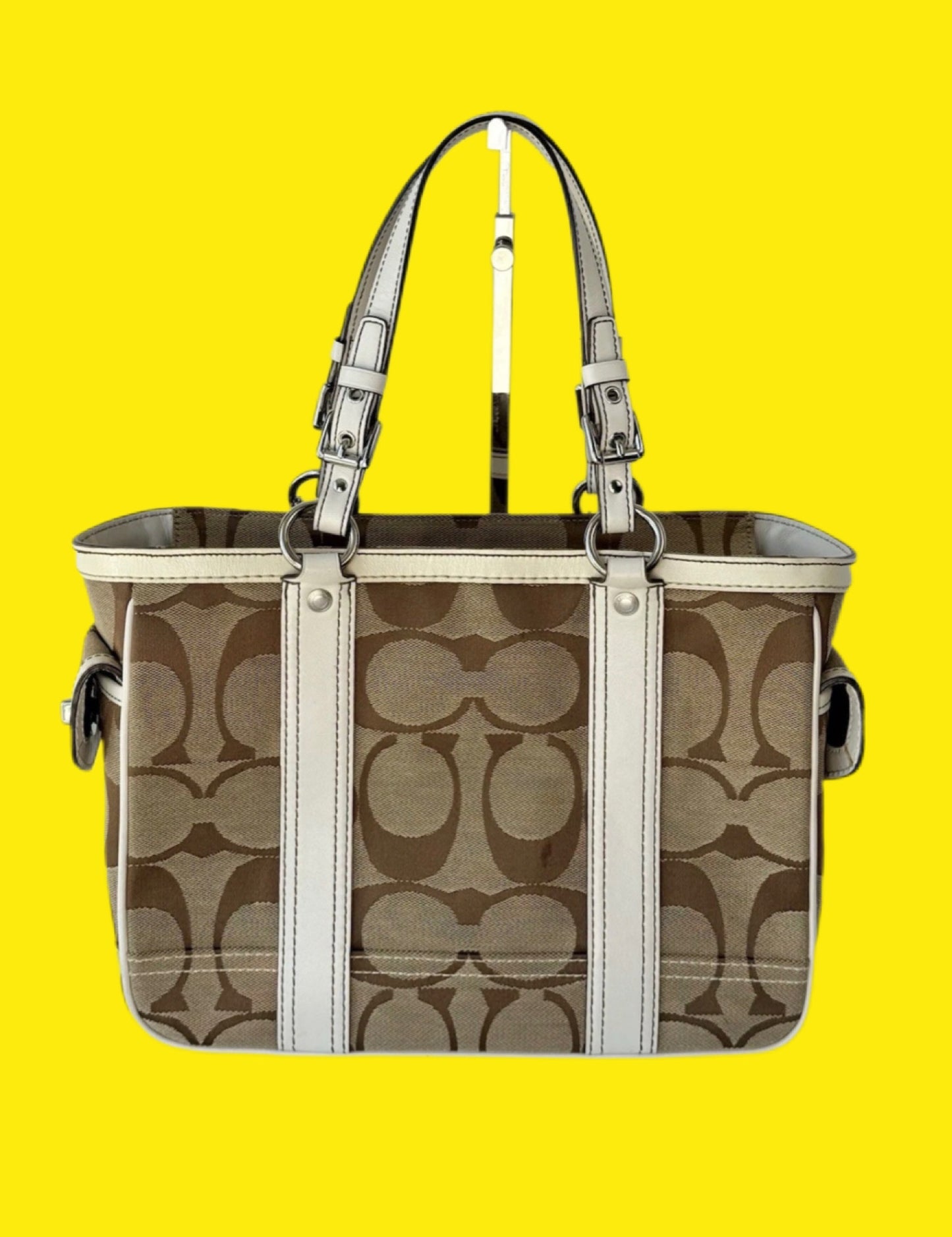 Vintage Coach Signature Gallery Tote