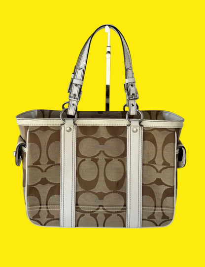 Vintage Coach Signature Gallery Tote
