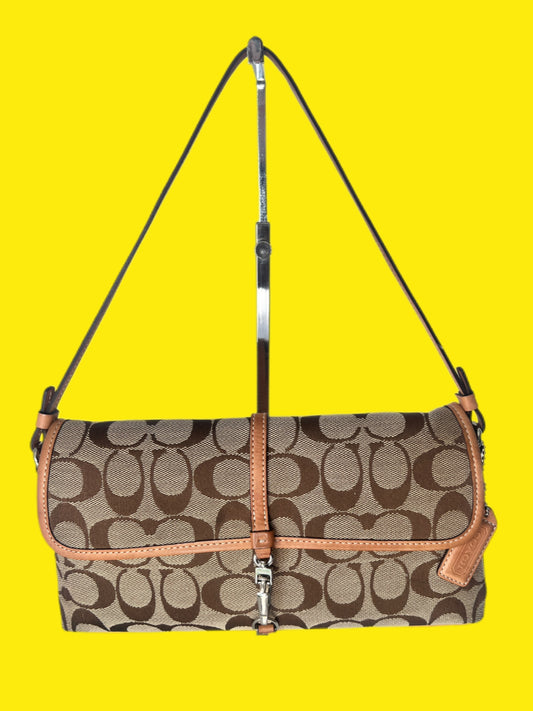 Vintage Coach Hampton Clip Shoulder Bag