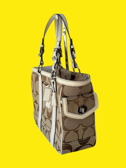 Vintage Coach Signature Gallery Tote
