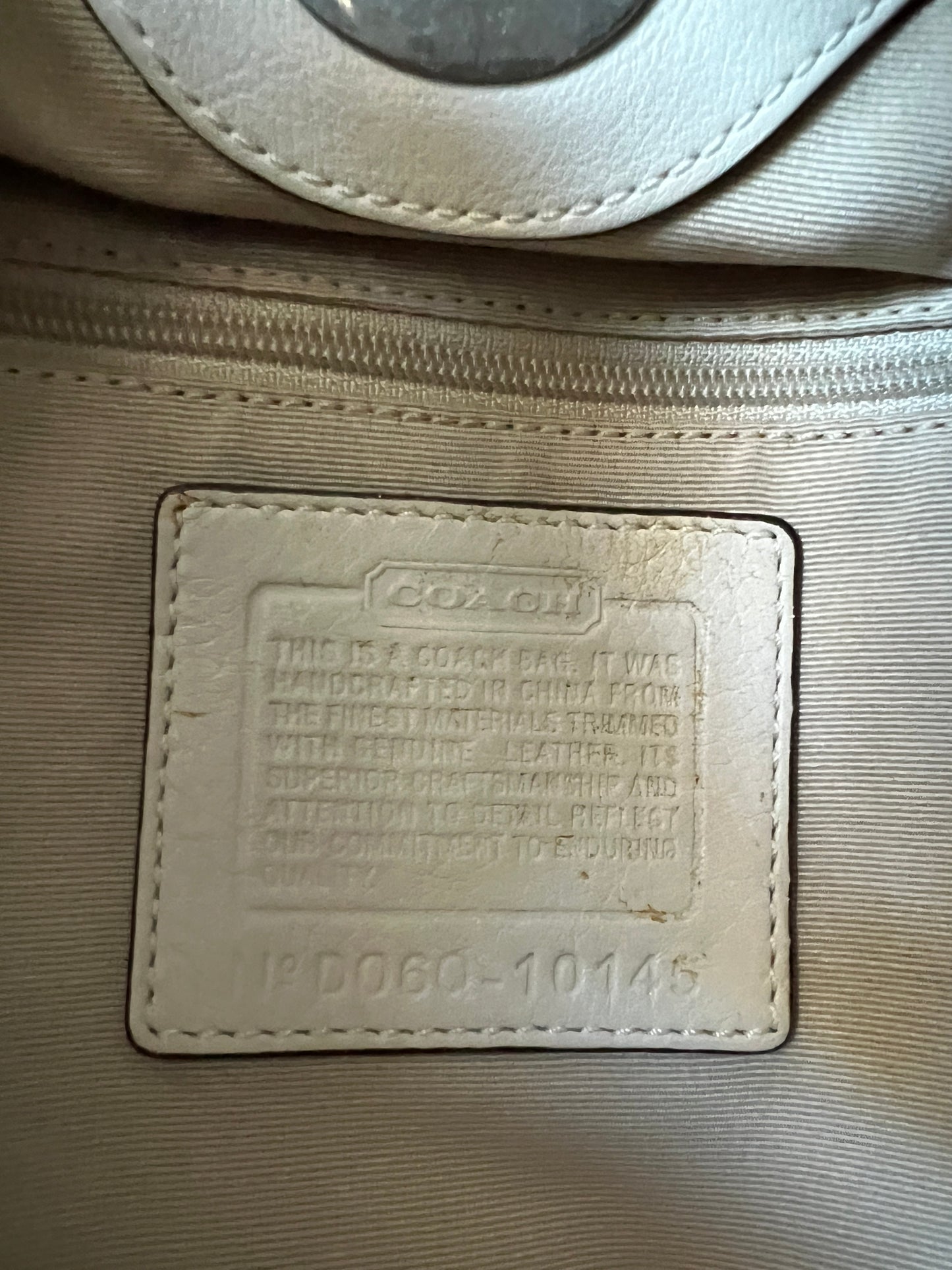 Vintage Coach Chelsea Optic Signature Bag