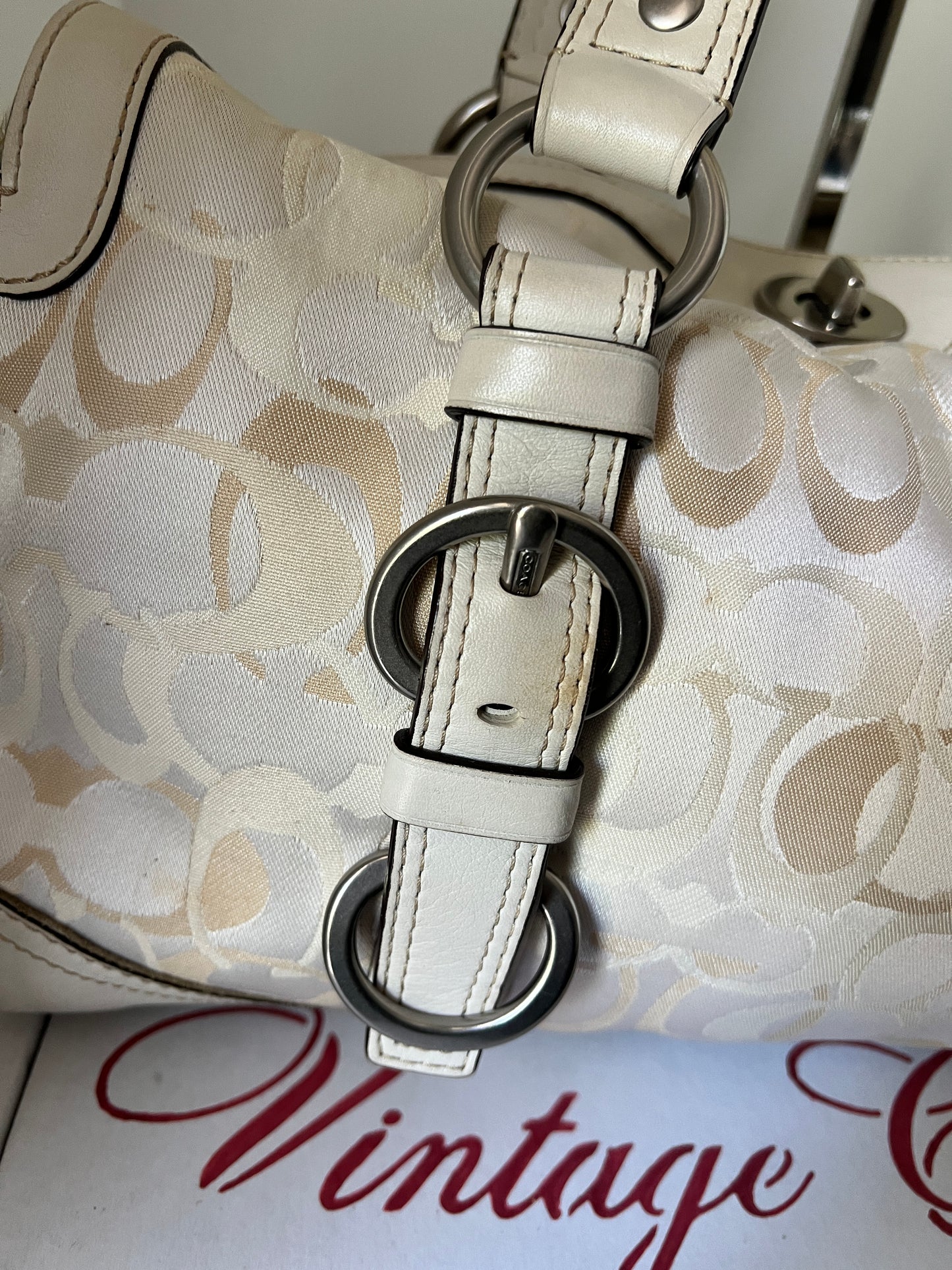 Vintage Coach Chelsea Optic Signature Bag