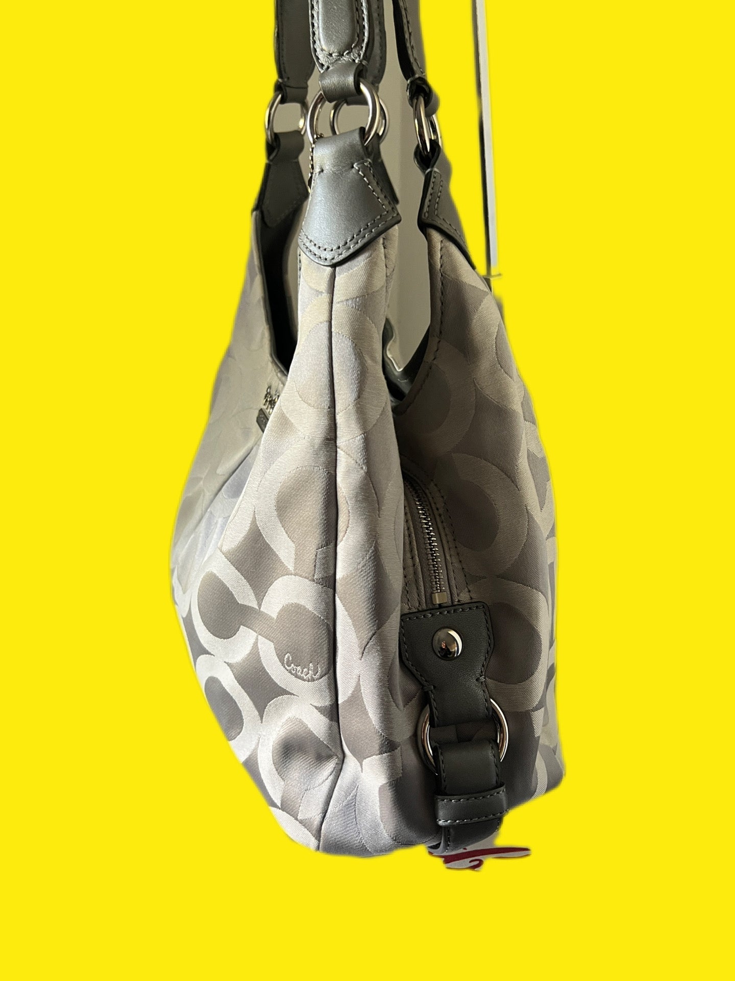 Coach Madison Op Art Sateen Maggie Shoulder Bag
