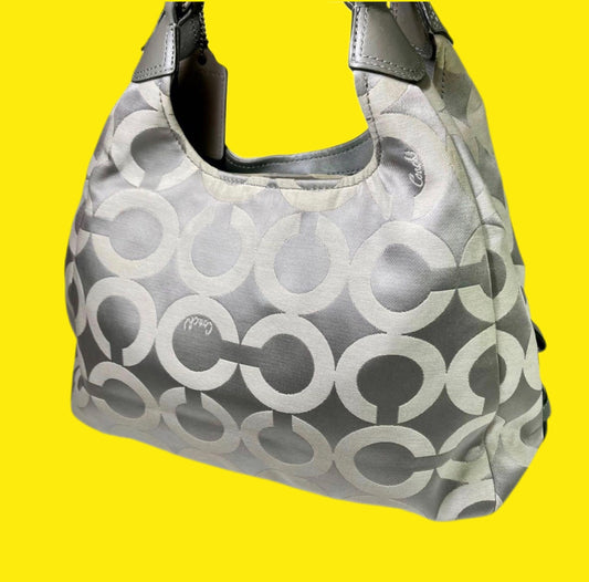 Coach Madison Op Art Sateen Maggie Shoulder Bag