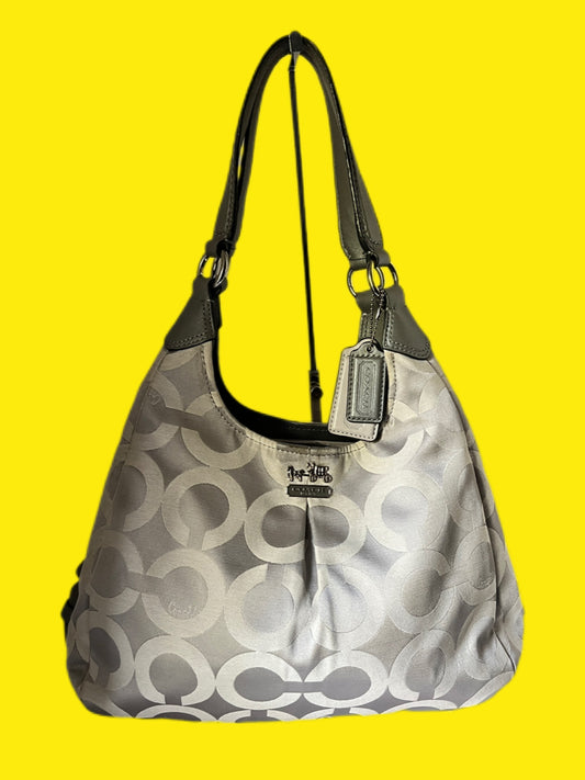 Coach Madison Op Art Sateen Maggie Shoulder Bag