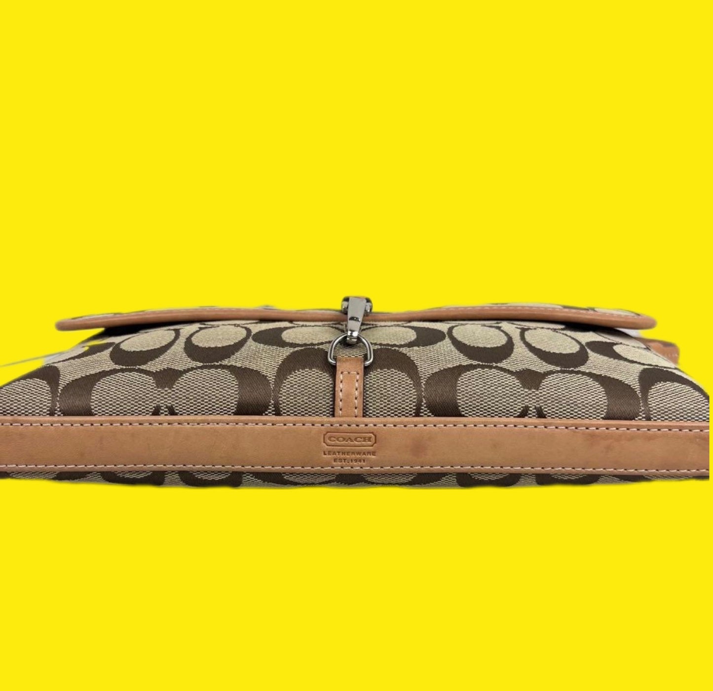 Vintage Coach Hampton Clip Shoulder Bag